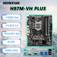 JGINYUE H97M-VH PLUS Motherboard supports Intel 4/5th DDR3 M-ATX 32GB RAM Desktop PC PCIe3.0 office Video MOBO