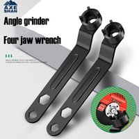 Angle Grinder Four Jaw Wrench Hexagonal Nut Key for Saw Blade Grinding Disc Pressure Plate Installation Disassembly Hand Tool