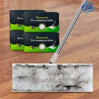JINYUDOME 9.8x17.3inch Disposable Electrostatic Dust Mop Pads High-Efficiency Swiffer Wet/Dry Mop Floor Cleaning Cloth