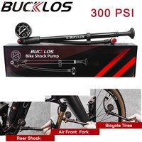 AliExpress BUCKLOS Bucklos Bicycle Air Pump 300Psi High Pressure Schrader Valve Bike Pump for Front Fork and Rear Suspension with Pressure Gauge