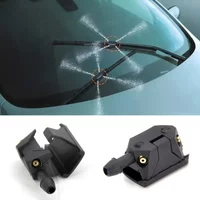 2pcs Car Windshield Wiper Blade Washer Nozzle Adjustable 4 Way Upgrade Mounted on 8Mm 9Mm Arm Auto Parts