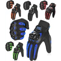 Gants de moto de course pour hommes, protection anti-chute, été, motocross, équipement de protection respirant, bleu, rouge, paume antidérapante