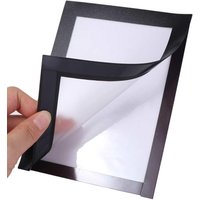3PCS Wall Mount Magnetic Picture Frame Square Plastic Document Holder Display Frame Portable Poster Photo Frame Window