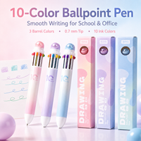 10 in 1 multi-color ballpoint pen, extendable multi-color ballpoint pen, 10 color ballpoint pen, suitable for schools and office