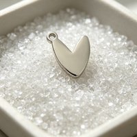 5Pcs/Lot Mirror Polish Stainless Steel 10mm Heart Pendant DIY Love Shape For Making Fashion Jewelry Accessory Wholesale