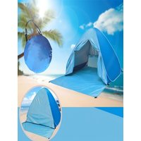 Automatic 2 Seconds Open Beach Tent, UPF50+ Sun Protection Breathable Mesh Window Tents, Easy to Set Up, Suitable for Beach, Cam