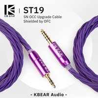 KBEAR ST19 4 core Earbud Replace Wire 5N OCC Earphone Upgrade Earhook Cable 3.5/4.4mm MMCX/QDC/0.78mm 2Pin For KB01 Lark KS1