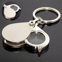 Compact 20X Folding Magnifier with Keychain – Ideal for Reading & Jewelry, Perfect Adult/Teen Gift