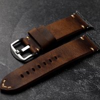 Hochwertiges italienisches Echtlederarmband, handgefertigtes Fit iWatch Apple Watch Ultra2 S9 49mm 45mm 44mm Echtlederarmband