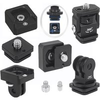 Cold Shoe Mount 1/4 Anti-loose Quick Release Plate Mini Monitor Holder Tripod Ball Head Adapter for GoPro DJI Mic Light Bracket