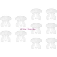 10Pcs Plastic Curtain Track End Stop Curtain Rails Stoppers for Smooth Sliding A2BB