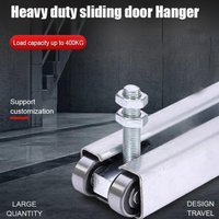 Barn Door Rollers 4 Wheel Trolley Assembly Roller Heavy Duty Sliding Hanger Ceiling Hardware strong bearing capacity Wardrobe