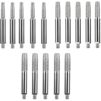 5pcs Diamond Coated Cylindrical Burr Chainsaw Sharpener 4/4.8/5.5mm Grinding Head For Hand Crank Chainsaw Chain Sharpening Jig
