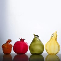 Pomegranate Pear Pomegranate Zucchini Shaped Glass Vase Fruit Vase Creative Aromatherapy Bottle Vase Home Decoration Flower Vase