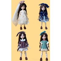 The new hot-selling 6-point bjd doll doll creative dress up baby clothes 30 cm doll clothes casual skirt suit