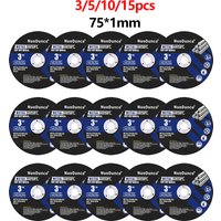SIFANG 3/5/10/15pcs 3inch Mini Cutting Disc Circular Resin Saw Blade Grinding Wheel For Steel Stone Cutting Angle Grinding Tools