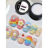 5G Crystal Soft Solid Extension Nail Gel Clear NudePink Aerylie Carving Flower Jelly shaping DlY Model Manicure