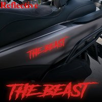 AliExpress NONE 1pc THE BEAST Reflective Motorcycle Decal Waterproof Vinyl Sticker for Helmet Fuel Tank Fairing Car Window Scooter Bicycle Decor