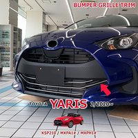 4pcs Front Lip Bumper Grille Protector for TOYOTA YARIS KSP210 MXPA1 MXPH1 2020 Chrome Stainless Steel Car Styling Accessories