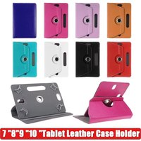 7 8 9 10 inch Android Tablet Case Slim 360 Degree Rotatable Back Cover Case for 7-10 inch Tablet with Multi-Angle Viewing Stand
