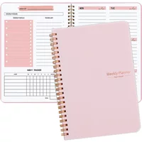A5 Agenda Planner English Notebook Diary Weekly Planner Goal Habit Schedules Organizer Spanish Notebook School Stationery