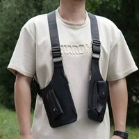 Retro PU Tactical Backpack for Men Anti-Theft Waterproof Double Shoulder Design Multi Pocket Outdoor Camping Hiking Daily Use