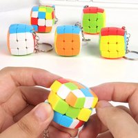 1/5/10pcs Mini Magic Cube Puzzle Cubes for Children, Keychain Toys, Beginner, Professional, Toys for Kids, 3x3x3