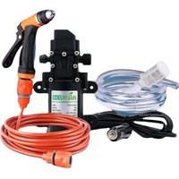 12V Portable Vehicle-mounted Water Pump Car Wash Device High-pressure Car Wash Machine Water Gun Cigarette Lighter Plug