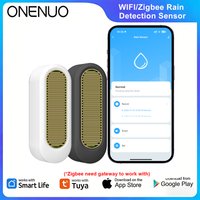 ONENUO WiFi or Zigbee Rain Sensor Tuya IP65 Waterproof Outdoor Rain Detection Water Leak Sensor Real-Time APP Alert