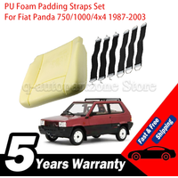 Seat Cushion Repair Kit 6PCs PU Foam Padding with Heavy-Duty Tie Straps Bottom Support For Fiat Panda 750/1000/4x4 1987-2003