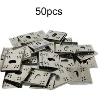 50pcs Solar Panel PV Grounding Clip Washer Spacer C-Shaped Solar Panel Grounding Clip Gasket Fits Photovoltaic Systems
