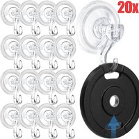 Transparent Suction Cup Hook Removable Vacuum Suction Pads Hook Kitchen Bathroom Wall Hanger Window Glass Sucker Towel Hooks