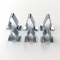 5-50x Sliver Car Door Trim Panel Lining Clips Metal Interior Upholstery Retainer Rivet Auto Fastener Clip for VW Audi Seat Skoda