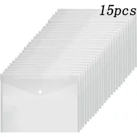 Wallet Envelope Bag A5/A4 Plastic Paper Storage Document Bags Transparent File holder A5/A4 File Bag