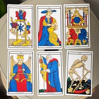 El Tarot De Marsella(Spanish Edition) 78 Pcs Tarot Cards Based on Marseille System - 10.3*6cm