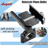 For Lambretta G350 Special X300 V200 V-Special Barona V50 V125 200 Motorcycle Handlebar Mirror Phone Holder GPS Stand Navigation