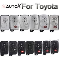 Car Key Shell Smart Key Case For Toyota Camry Prius RAV4 Avalon Corolla Land Cruiser Venza Car Key Case Fob 2/3/4 Buttons