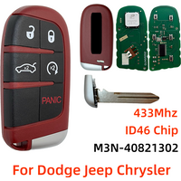 M3N-40821302 5-przyciskowy pilot zdalnego sterowania 433MHz z chipem ID46 do Dodge Challenger Charger Jeep Grand Cherokee SRT Chrysler 300 2011-2019
