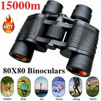 Professional HD Binoculars 80X80 with Portable Eyepieces 15000m BAK4 Optics Telescopic Sight for Hunting Outdoor Camping Trips
