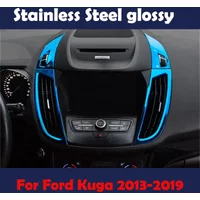For Ford ESCAPE KUGA 2013-2019 C-MAX Car accessories Interior Door Armrest Handle Air Vent Steering Wheel Decorative Sticker
