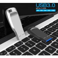 High-Speed Metal Rod USB Flash Drive 3.0 Durable Data Storage Stick Pen U Disk Multiple Capacities Options-128GB 64GB 32GB 16GB