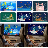 NEW Car Cartoon Cute Spaceman Magnet Side Window Sunshades Windshield Sunshade Rear Side Auto Window Sunshade Cover For Children