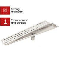Anti-odor Drains Rectangle Linear Waste Drainer Bathroom Floor Drain Cover Stopper Bathroom Shower Drain Hair Catcher