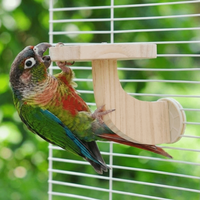 Bite Resistant Wooden Bird Perch Stand Parrots Ladder Wear Resistant Parrot Play Rack Detachable Beak Grinding Outside Use