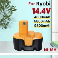 for Ryobi 14,4 V 9800mAh Batterie SaftSafety Kompatibel R10521 RY6201 RY6202 130224010 130224011 130281002 Replace battery