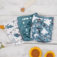 HappyFlute 3pcs/set Washable Reusable Ecological Pocket Diapers Adjustable Comfortable And Soft Baby Cloth Diaper Fit 3-15kg