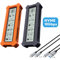 M.2 NVMe SSD Enclosure Visual Smart SSD Case USB 3.2 Gen 2 10Gbps NVMe PCI-E