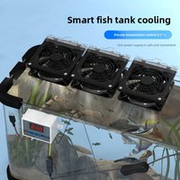 USB Smart Silent Cooling Fan Aquarium Cooler Water Chiller Adjustable Temperature Fish Tank Aquarium Cool Fan Aquarium Accessory