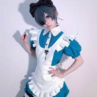 Black Butler Ciel Phantomhive Cosplay Costume Alice In Wonder Land Maid Dress For Comic Con Halloween Party Role Play