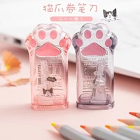 1 Pcs kawaii Cat Paw Pencil Sharpener Kawaii School Supplies Stationery Items Student Prize Gift
